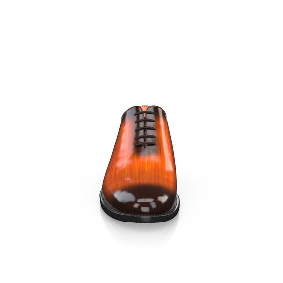 Bashwood Handmade Patina Orange Leather Oxfords main image 4